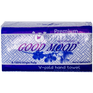 V-fold Hand towel-premium quality-good mood